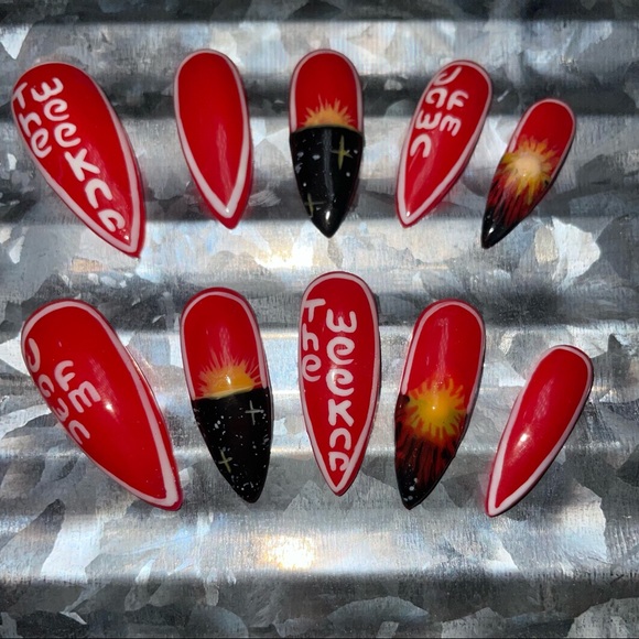 THE WEEKND Dawn FM press on nail Set - Picture 3 of 10